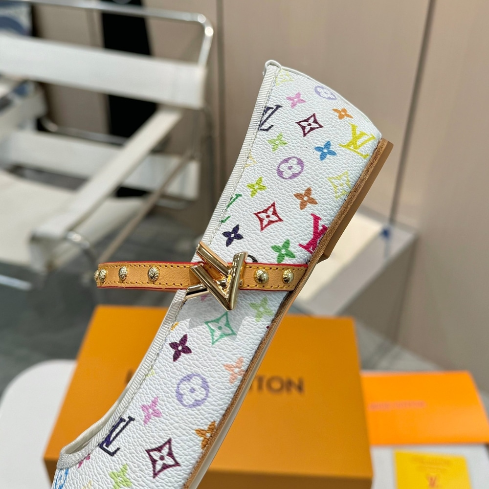 Louis Vuitton X Takashi Murakami Romy Flat Ballerina White 1agvfm