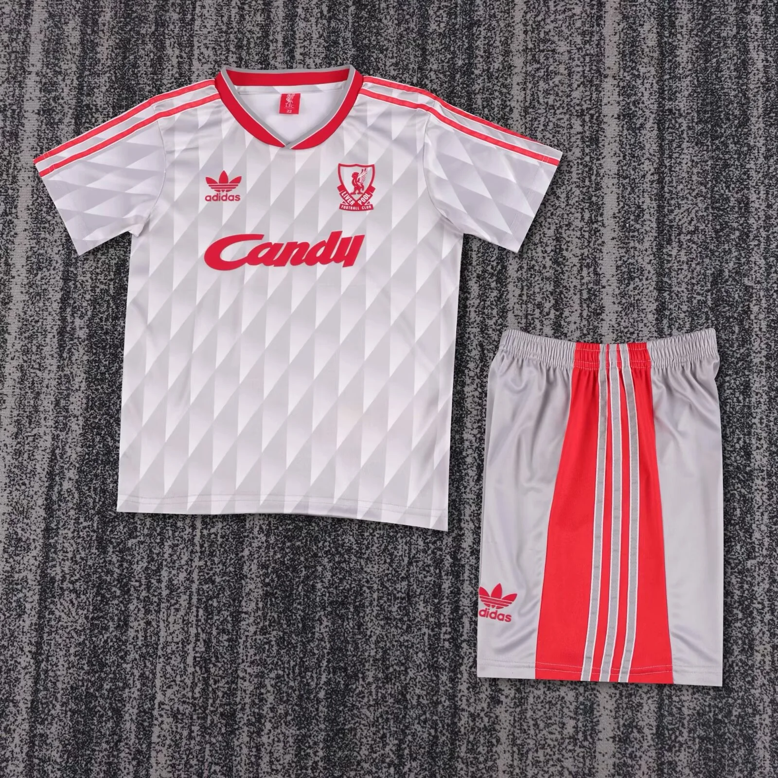 Retro kids 1989-91 Kids Liverpool Away Football jersey retro
