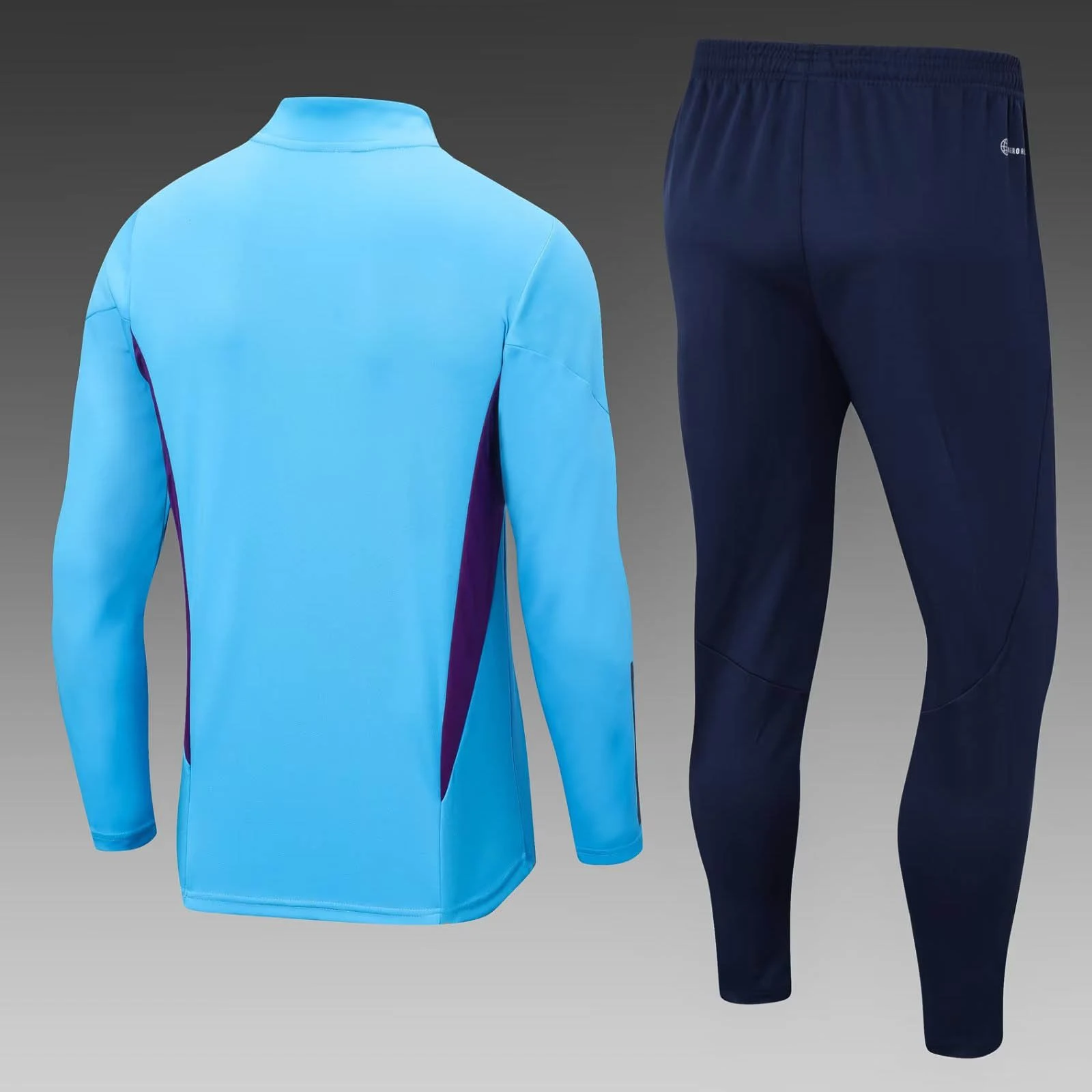 2022/2023 Argentina Half-Pull Training Suit Blue Jersey Set