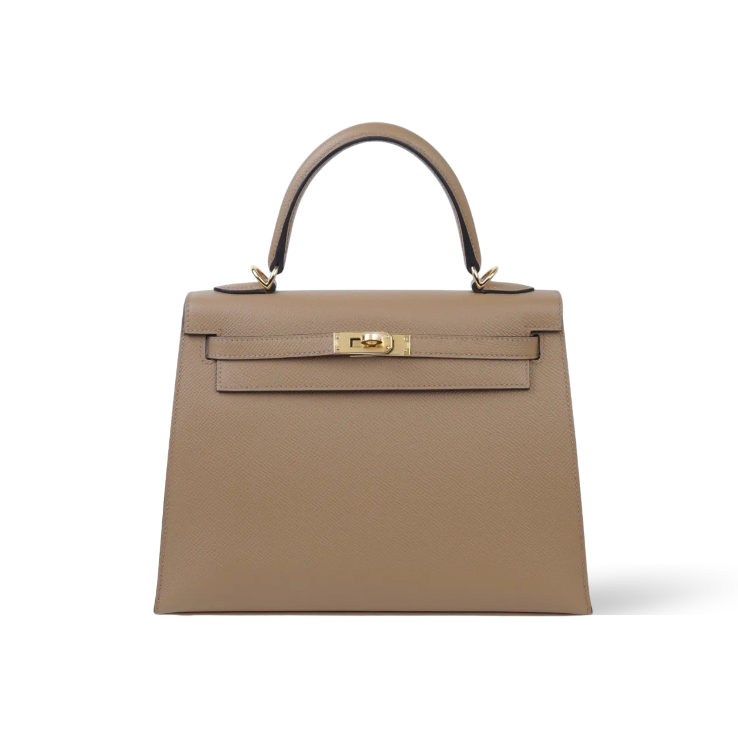 Hermes Kelly 28 Bag In Beige de Weimar Leather For Women 28cm/11in