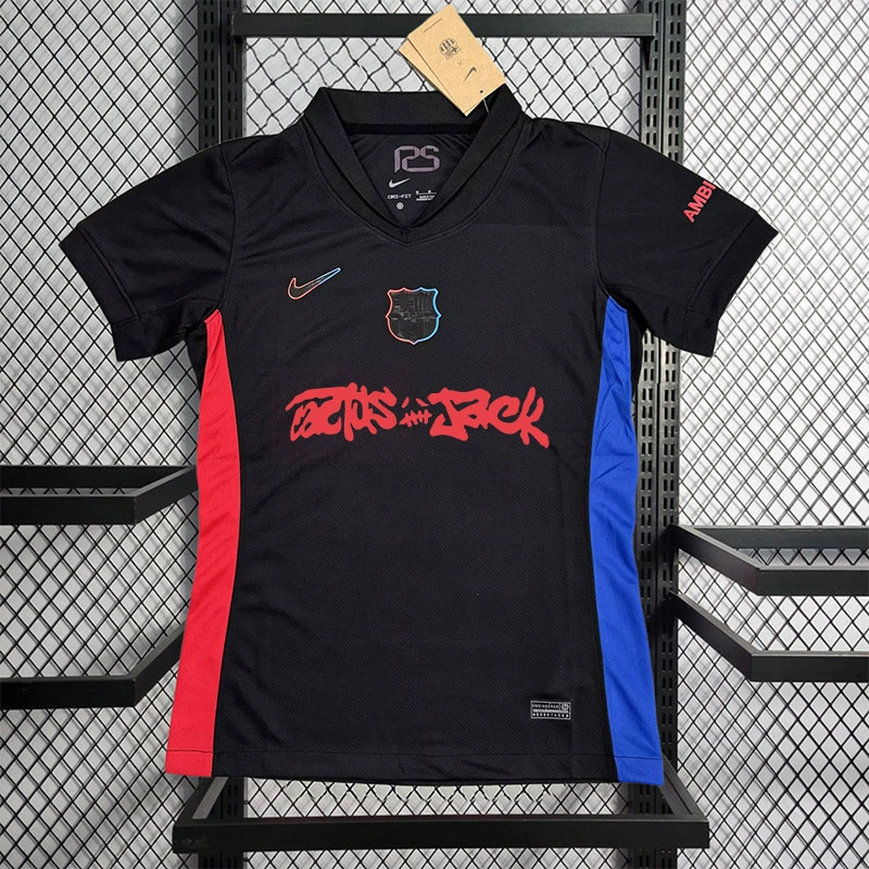 Womens 2024-25 Barcelona Travis Scott to feature on the Clásico jersey in conjunction with Spotify Football jersey