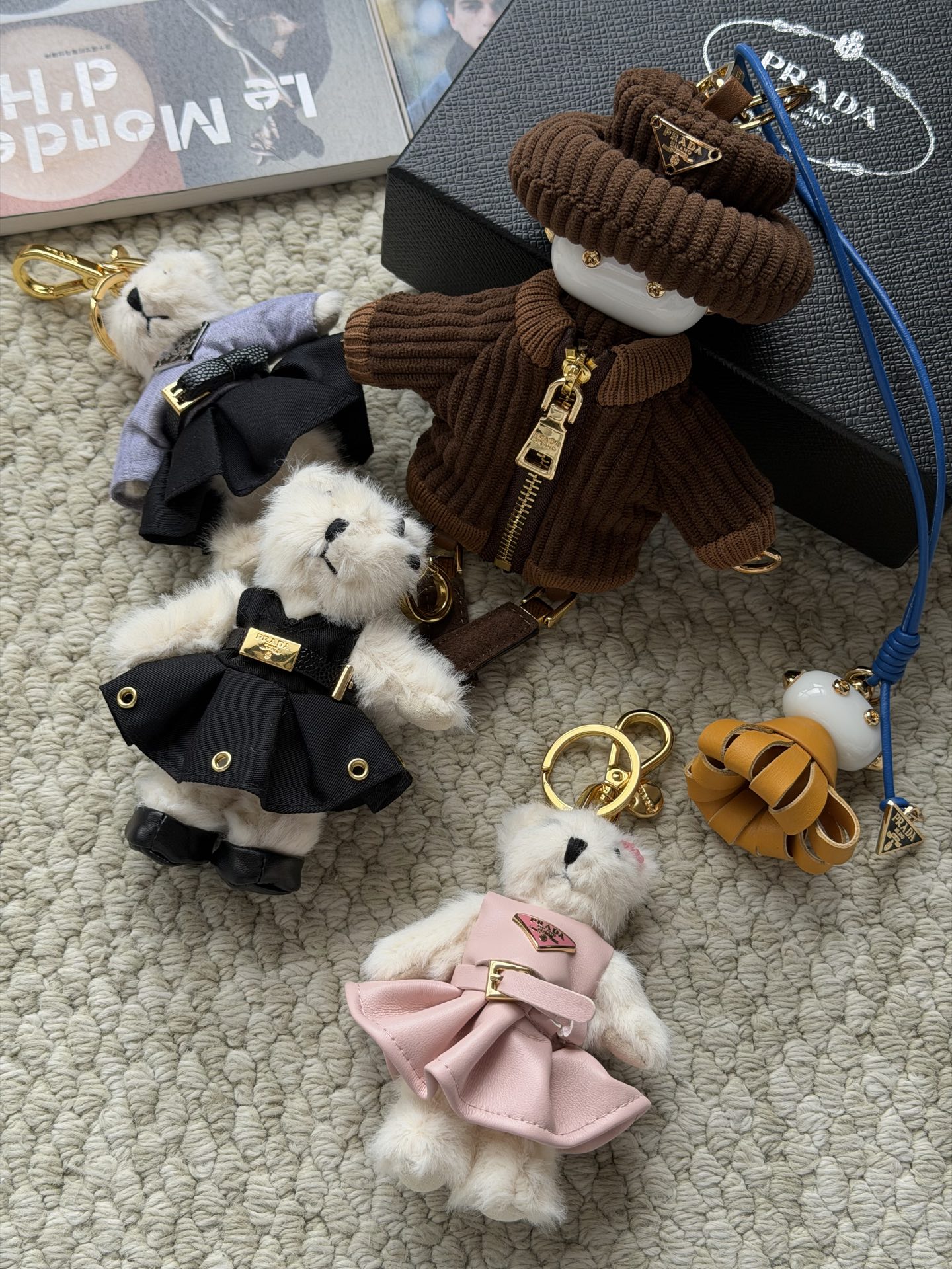 Prada Teddy Bear Bag Charm