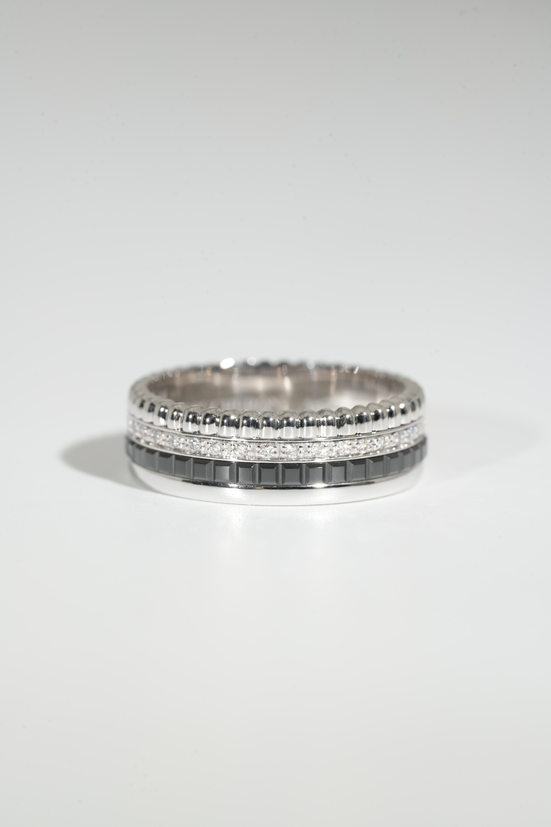 Boucheron Four-Layer Black Ceramic Ring