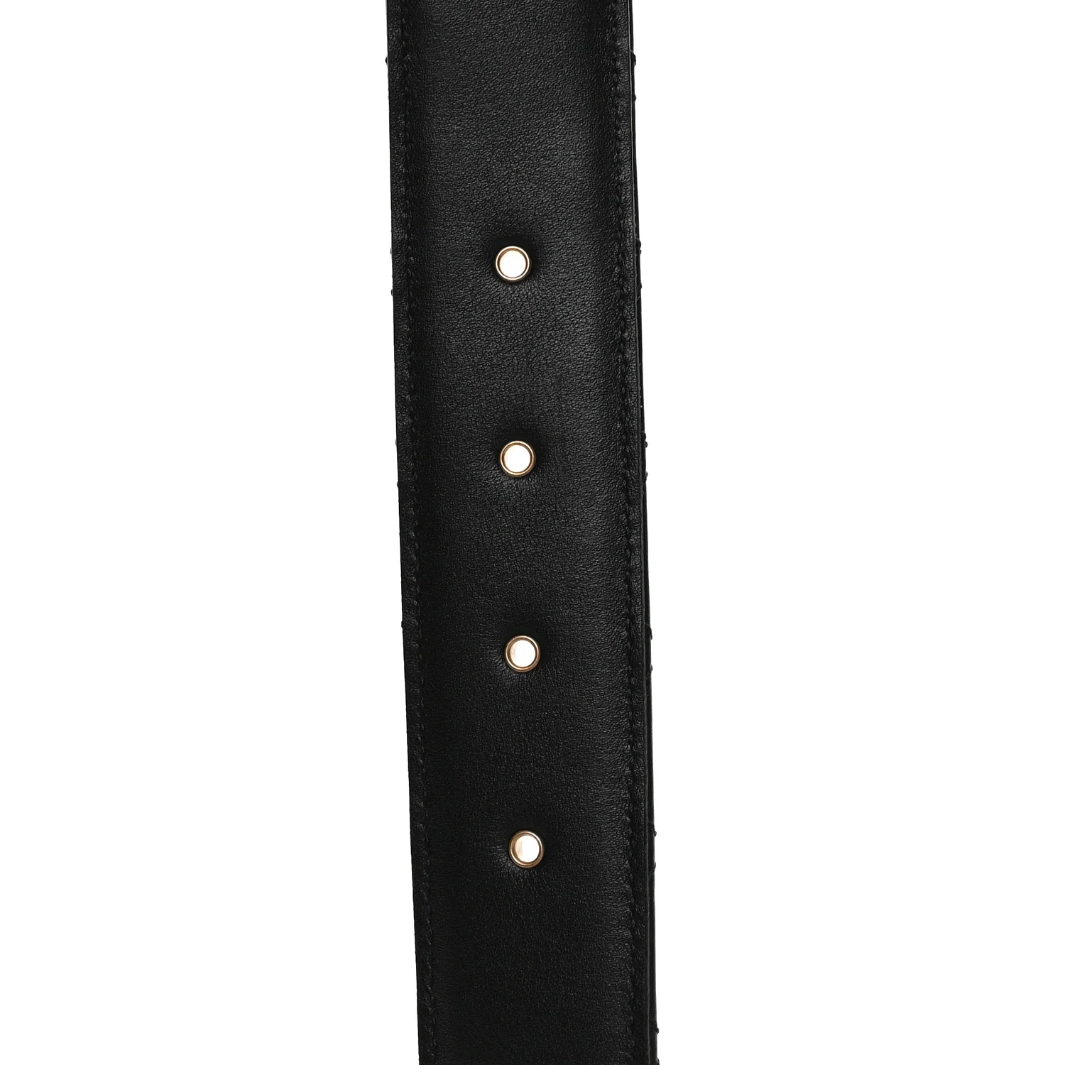 Calfskin Quilted CC Chain Belt 80 32 Black