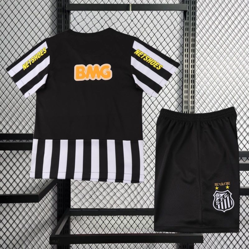 Retro KIDS 2012-13 KIDS Santos Away Football jersey retro