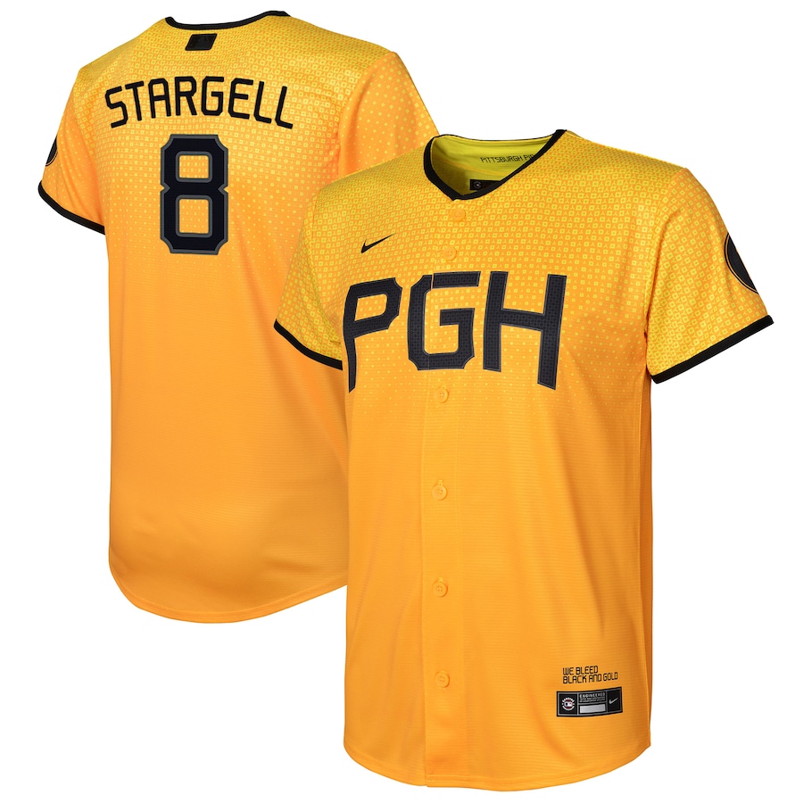 Willie Stargell Pittsburgh Pirates Youth City Connect Player Jersey Gold