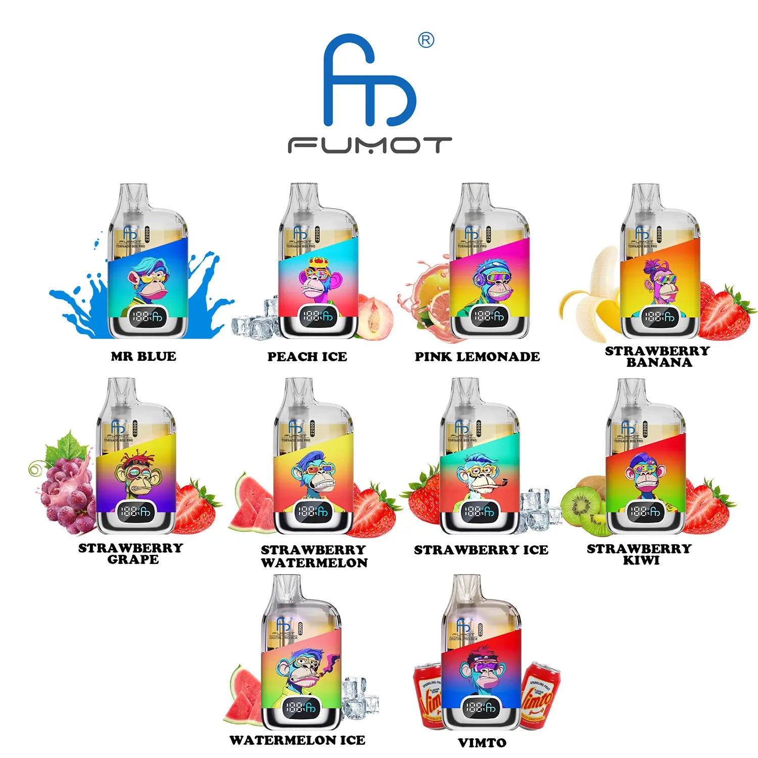 Fumot Tornado Box Pro 22000 Disposable Vape - (1 Vape)