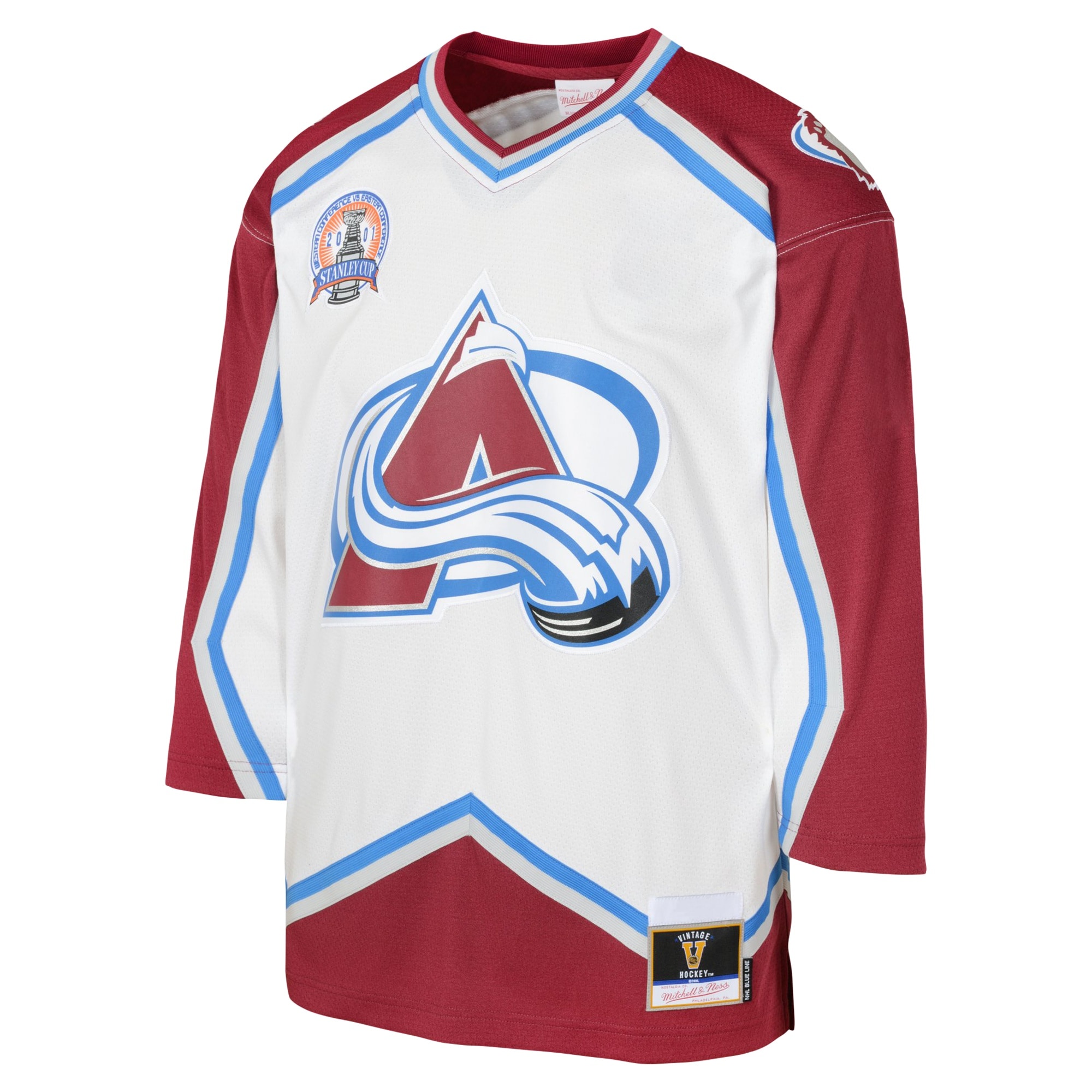 Colorado Avalanche Mitchell & Ness Youth 2000 Blue Line Player Jersey – Blue