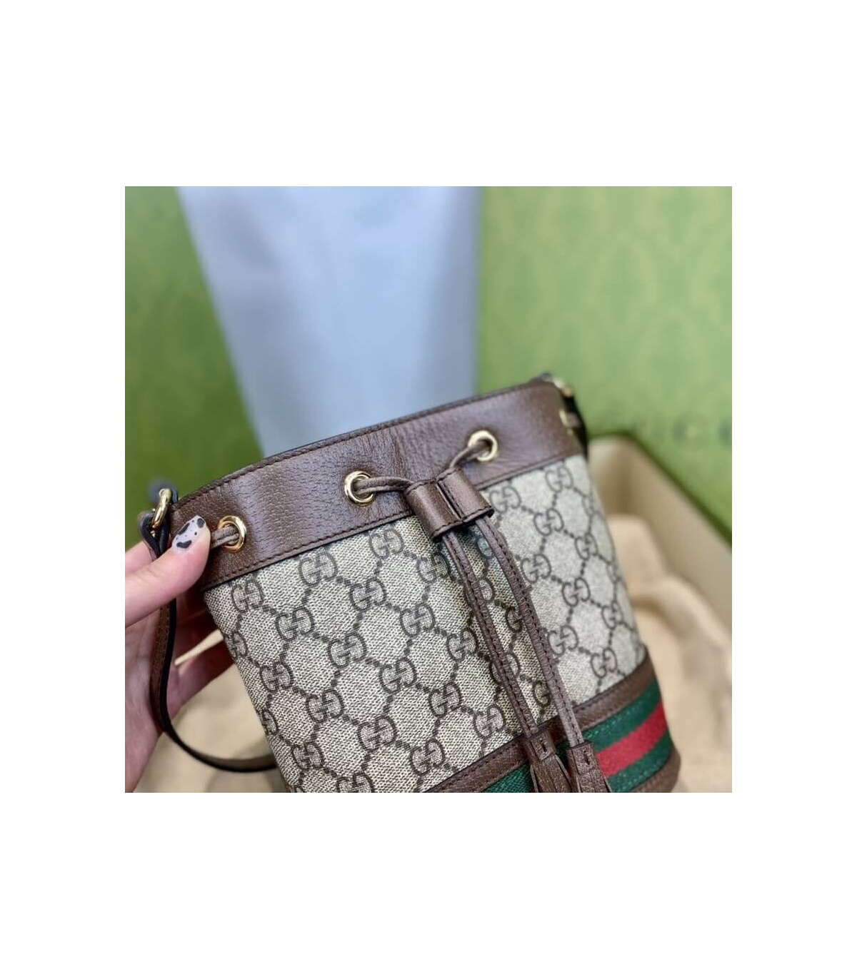 Gucci Ophidia Mini GG Bucket Bag