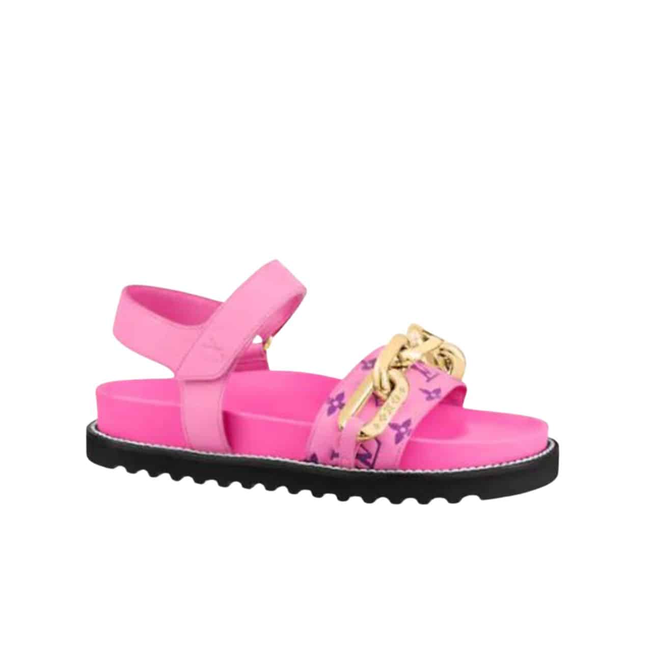 Louis Vuitton Paseo Flat Comfort Sandal Pink
