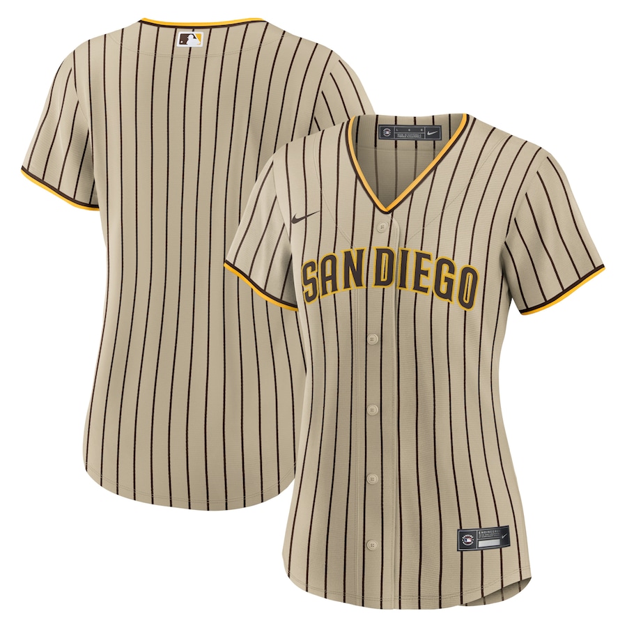 San Diego Padres Women's Alternate Team Jersey Tan