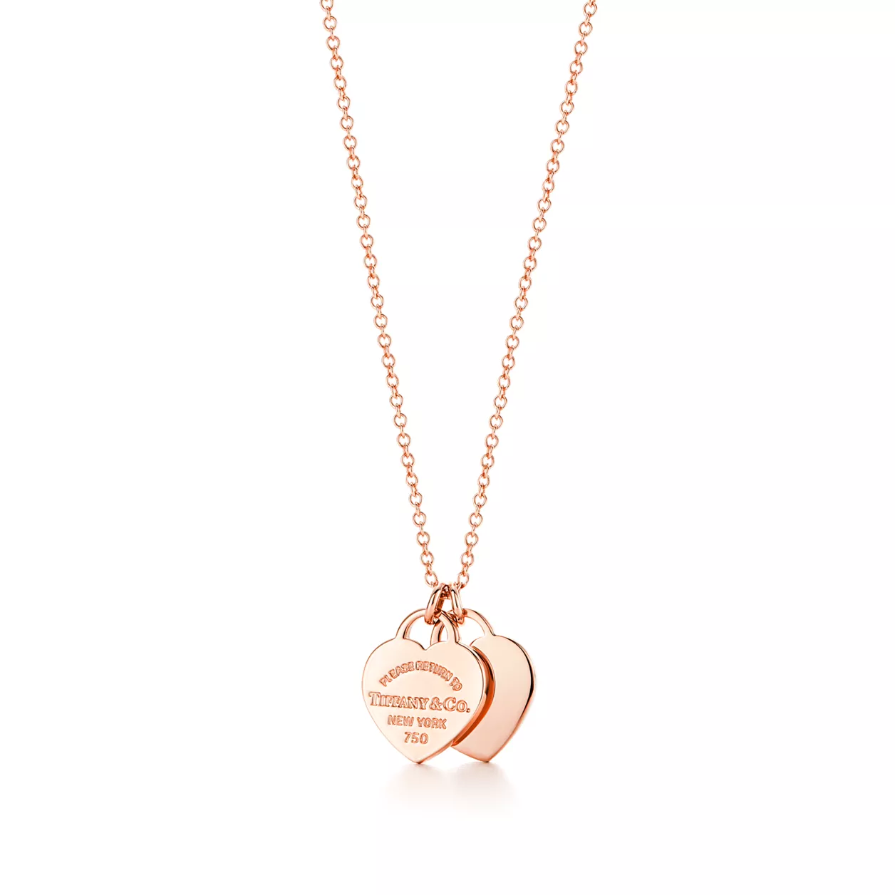 Tiffany 34790884 Return to Tiffany Double Heart Mini Rose Gold