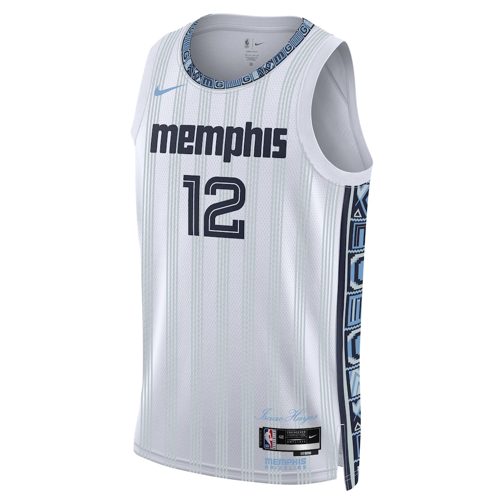 Unisex Memphis Grizzlies Ja Morant Nike White 2025/26 Swingman Jersey - City Edition