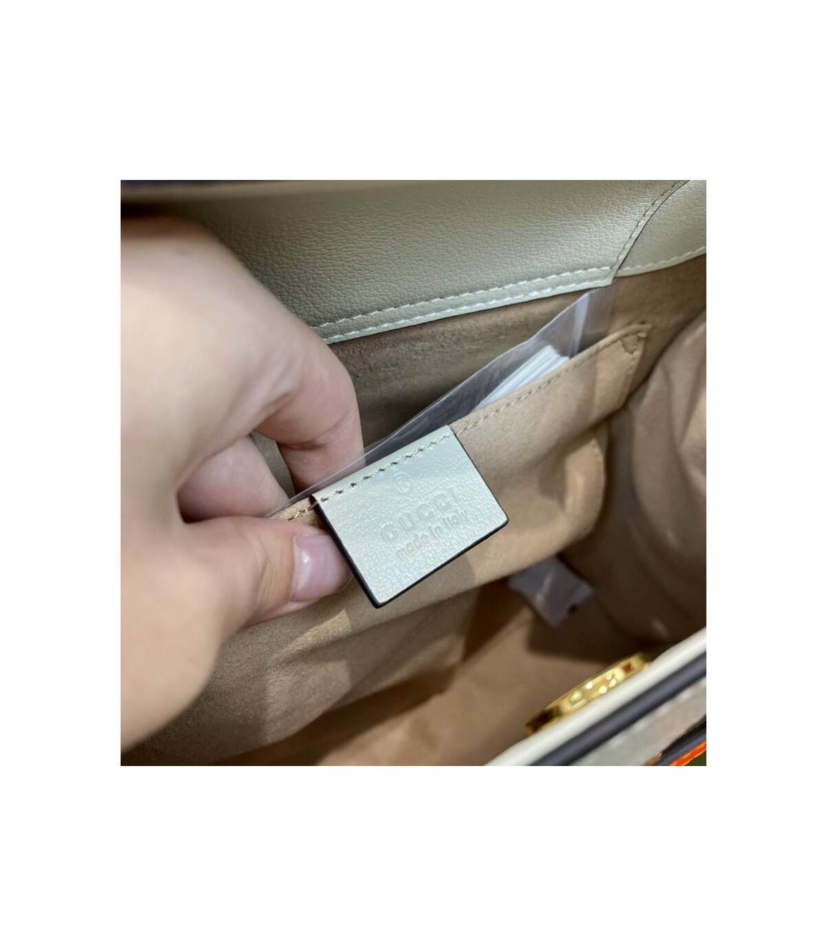 Gucci Diana Small Tote Bag White