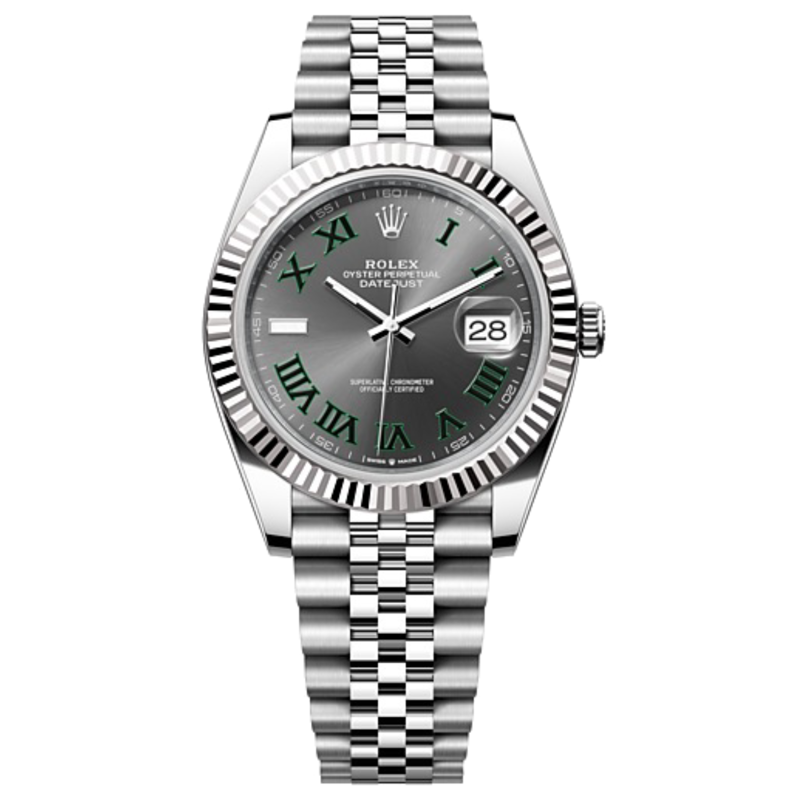 Rolex DATEJUST Oyster, 41 mm/36mm, Oystersteel and white gold M126334-0022