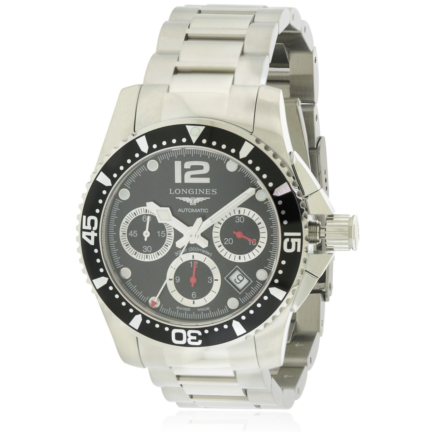【Super Clone】Longines Men's L37444566 HydroConquest Chronograph Automatic Stainless Steel Watch