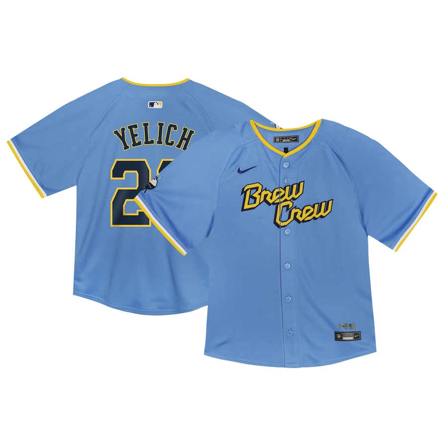 Christian Yelich Milwaukee Brewers Toddler City Connect Limited Player Jersey Powder Blue