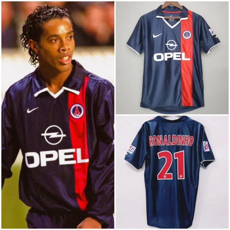 Retro 2001-02 PSG  home Football jersey retro