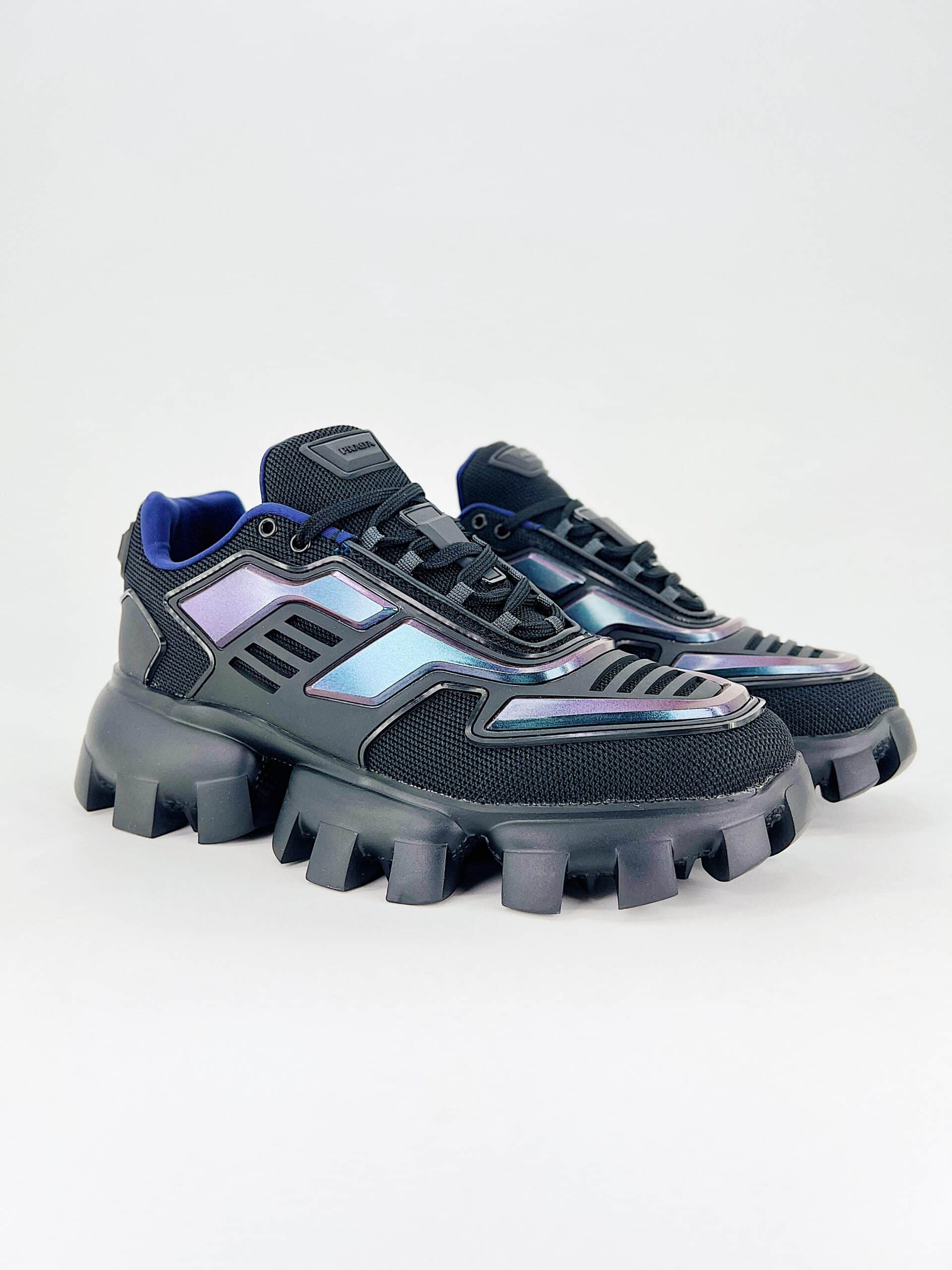 Prada Cloudbust Thunder Low Top Sneakers In Fabric Iridescent