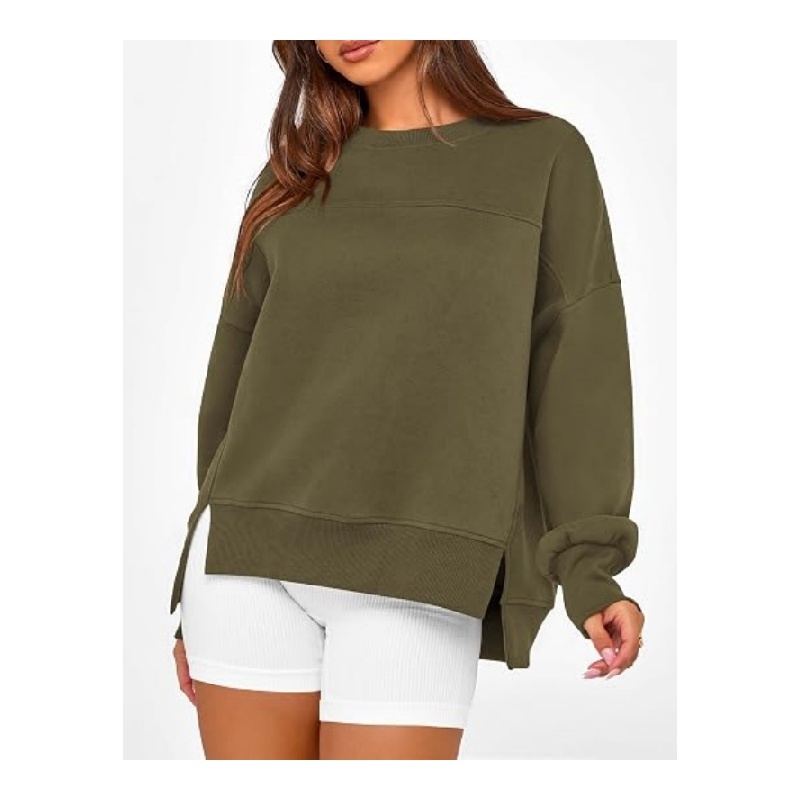 Womens Crewneck Sweatshirts Fleece Pullover