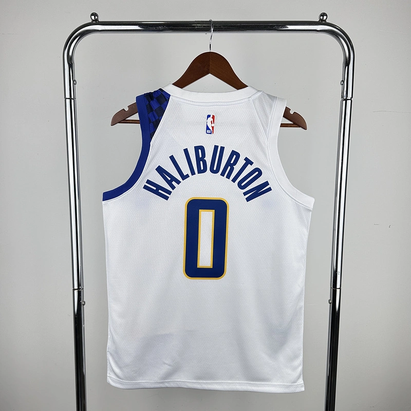 2020 NBA Indiana Pacers 0 HALLIBURTON Basketball jersey