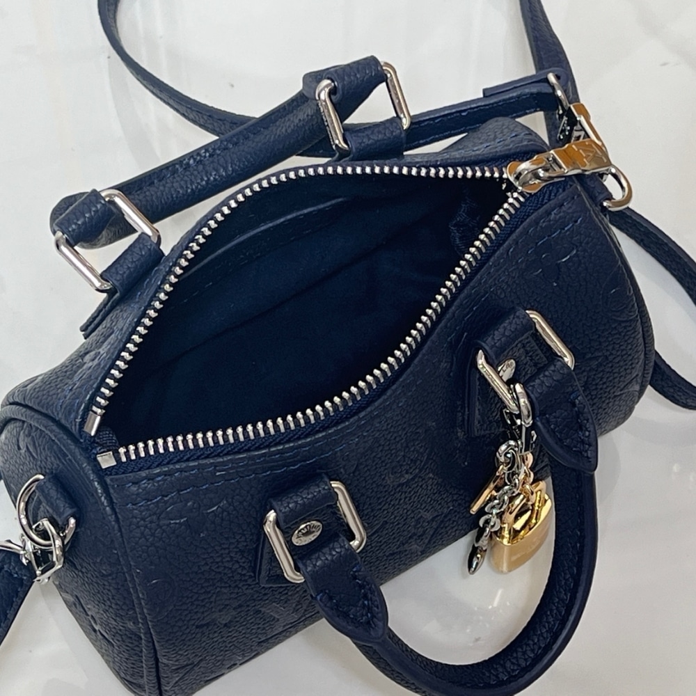 Louis Vuitton Nano Speedy Shimmery Ink 16Cm M26510