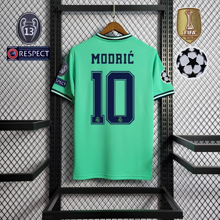 Retro 2019-20 Real Madrid Two Away  Benzema Hazard Sergio Ramos Casemiro KROOS MODRIC Football jersey
