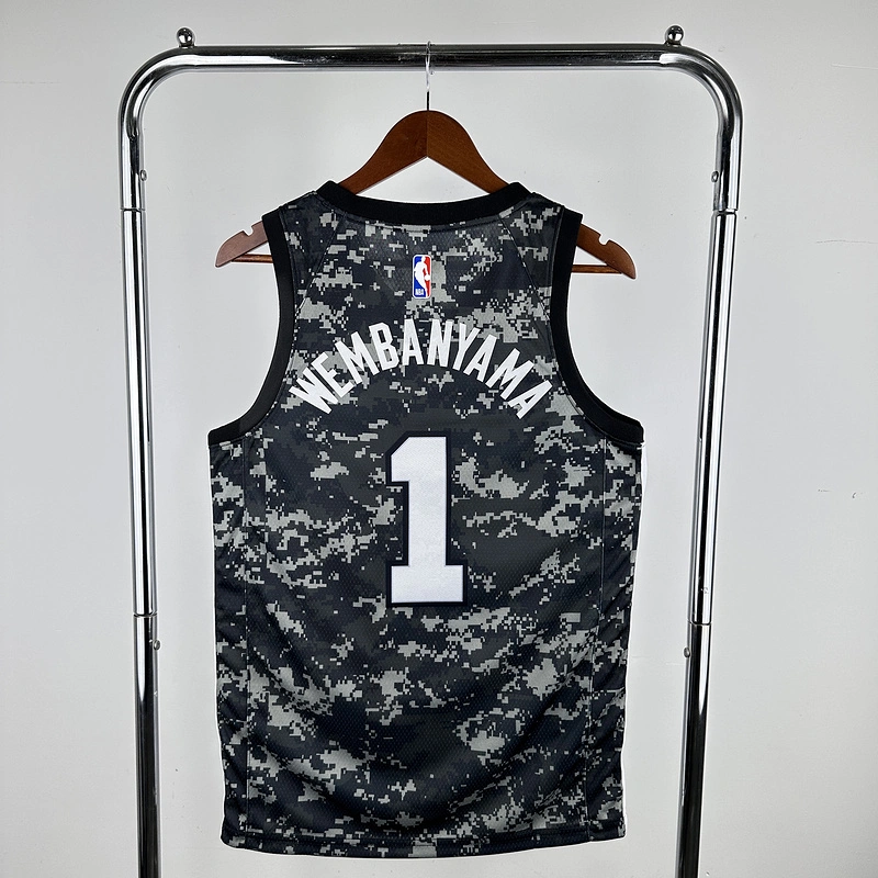 2021 NBA San Antonio Spurs 1 WEMBANYAMA Basketball Jersey