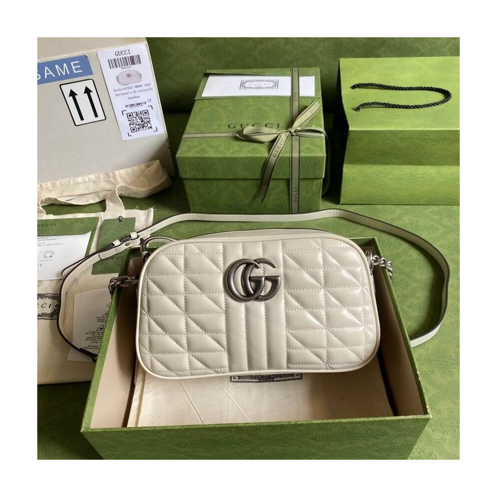 Gucci GG Marmont Small Shoulder Bag White