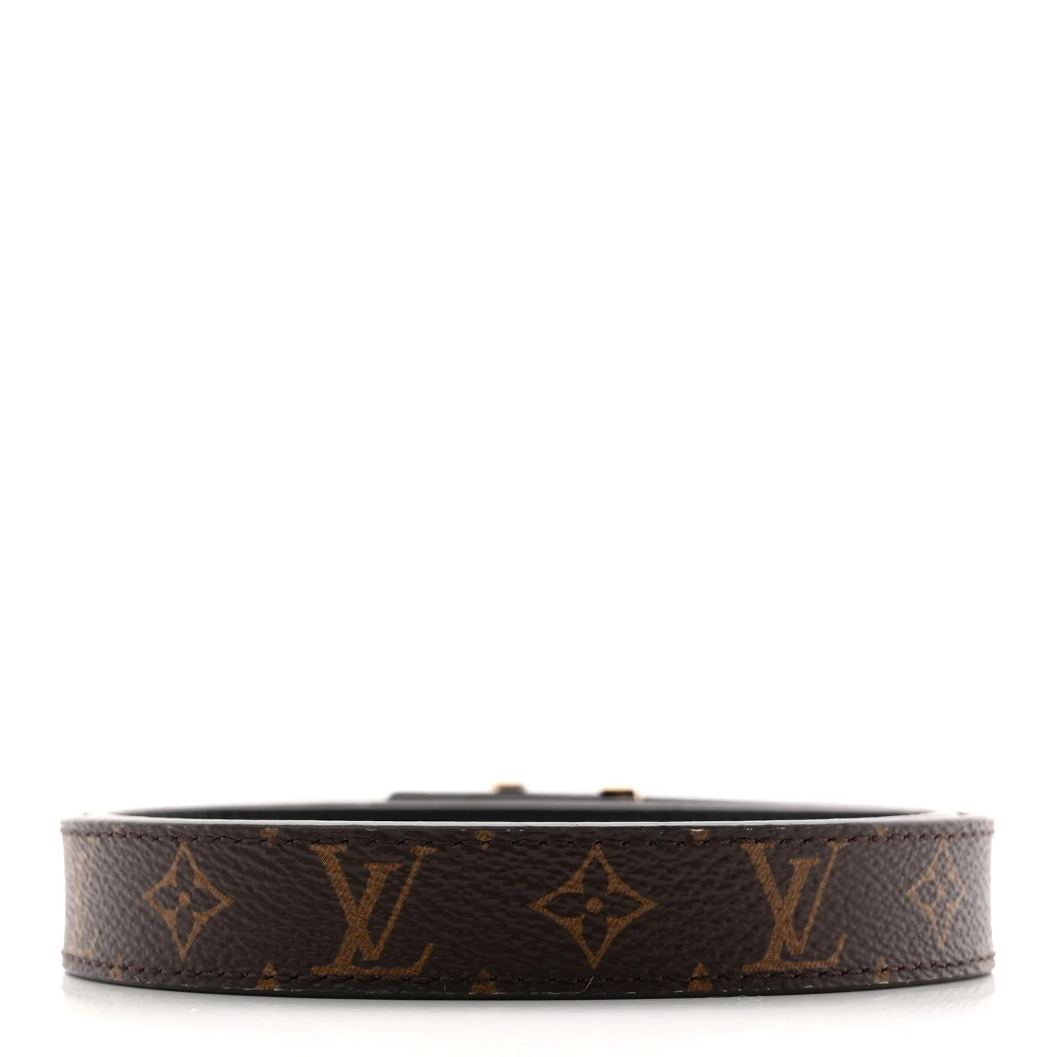 Calfskin Monogram 20mm LV Initiales Reversible Belt 65 26 Black