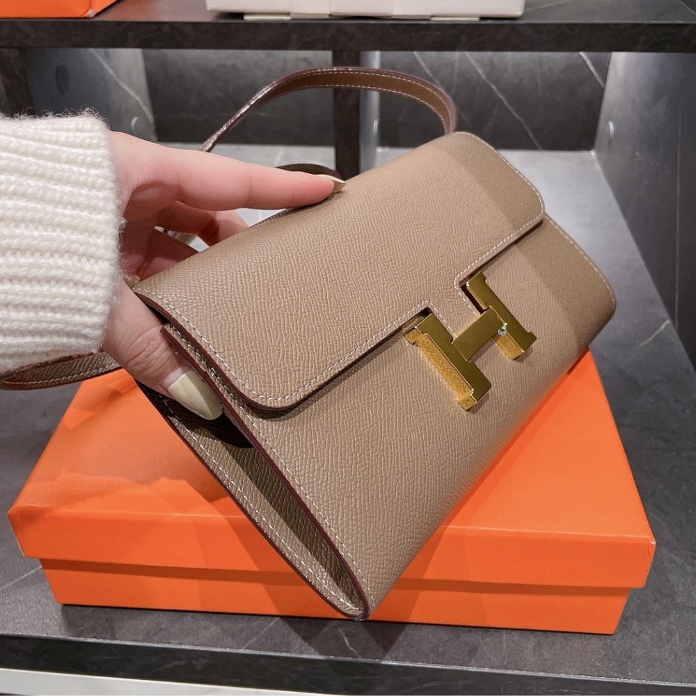 Hermes Constance To Go Epsom Etoupe 21Cm