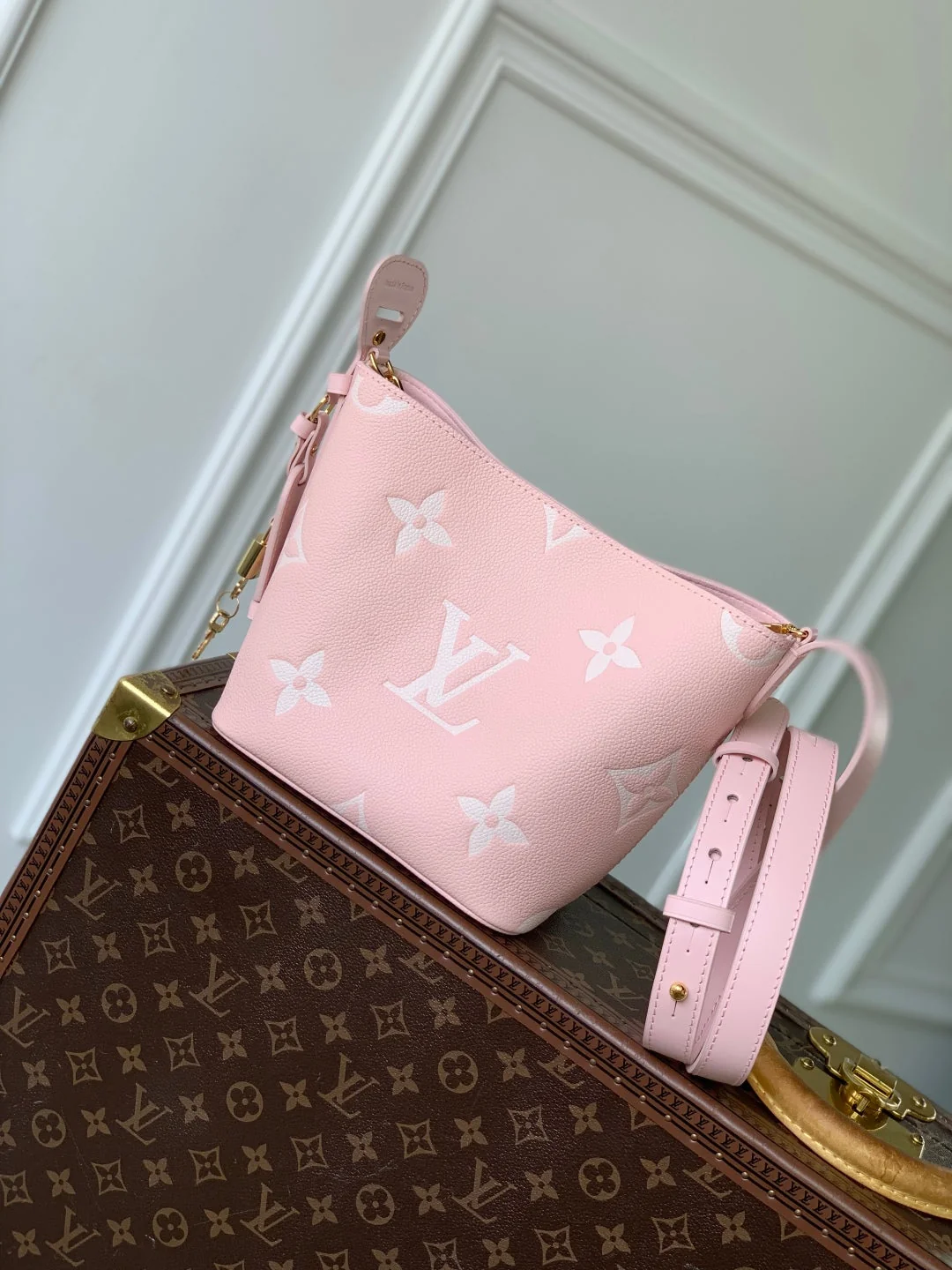 LV All In BB bag Pink Monogram Empreinte leather 240978