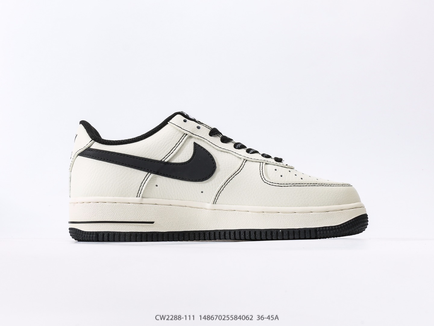 Nike Air Force 1 Low Supreme Cream Black