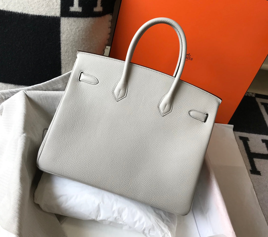 Hermes Birkin 35Cm Bag Cream Togo Gold Hardware