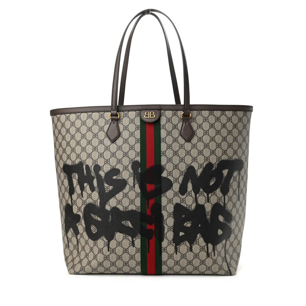 Balenciaga x Gucci Hacker Graffiti Large Tote Bag