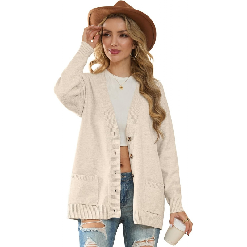 Women's 2025 Fall Cardigan Sweaters Oversized Open Front