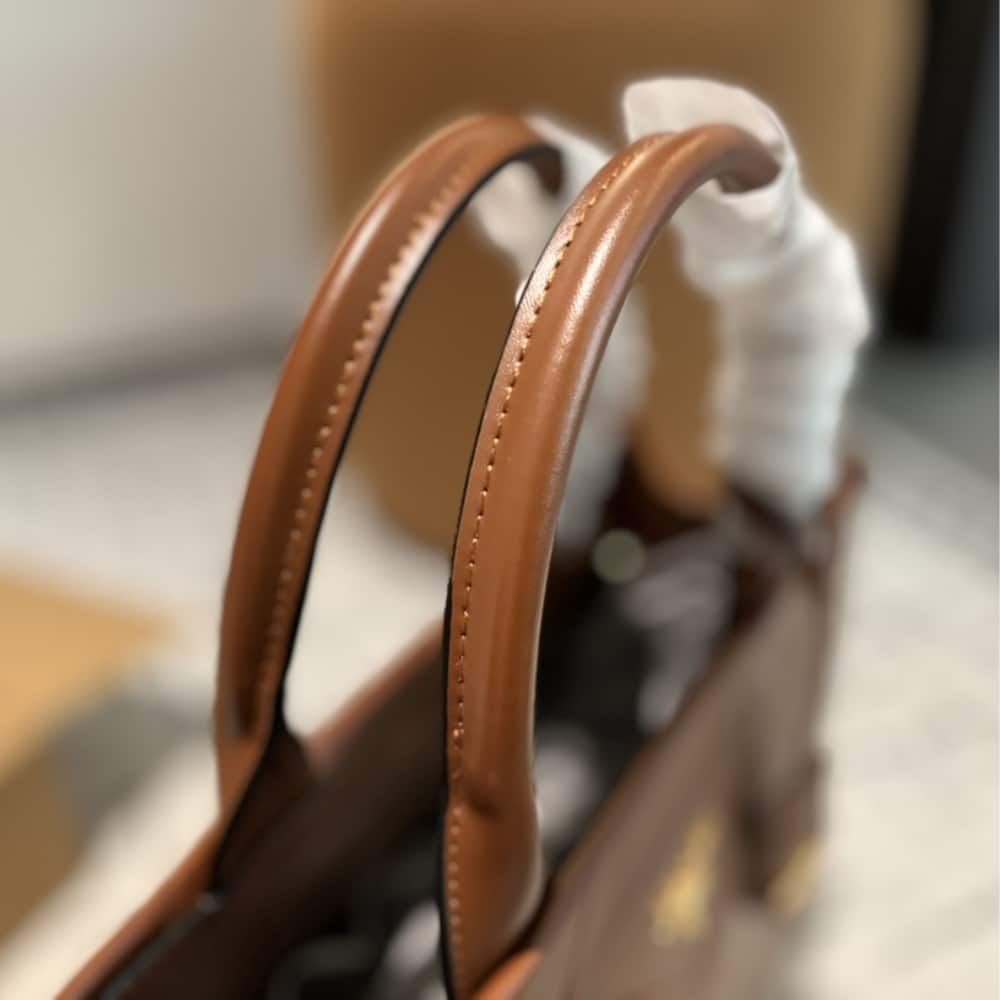Prada Small Symbole Bag With Topstitching Caramel 28cm 1ba379 Ask F03oe V Oco