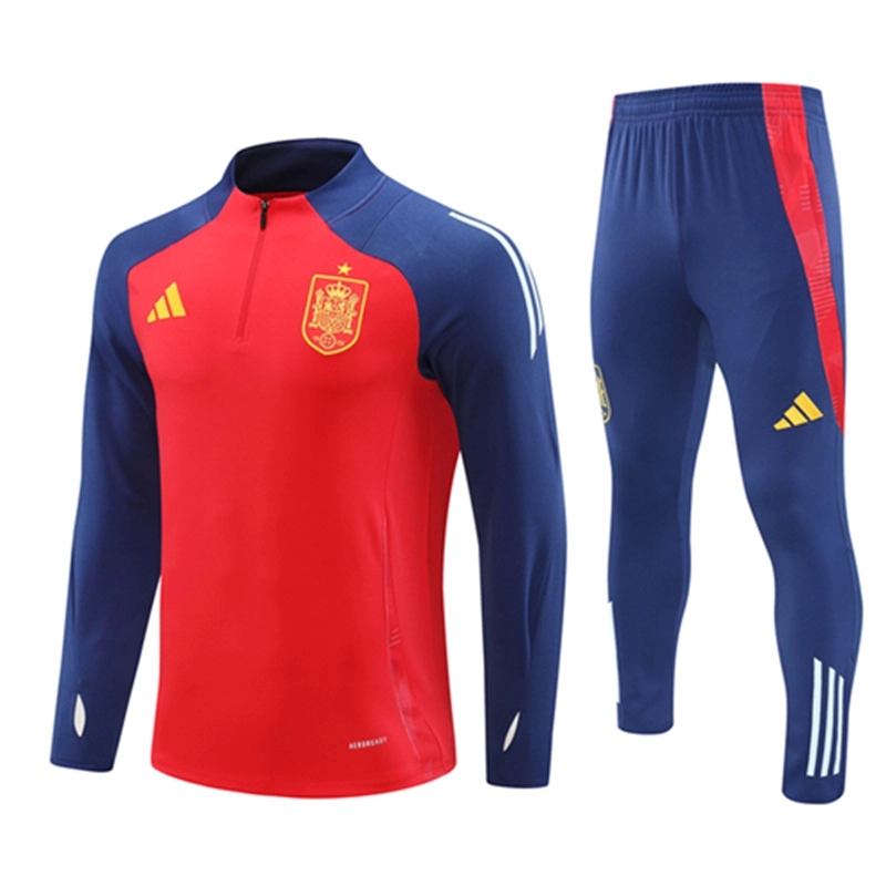 2024-25 Spain Red Long Sleeve Training Suit