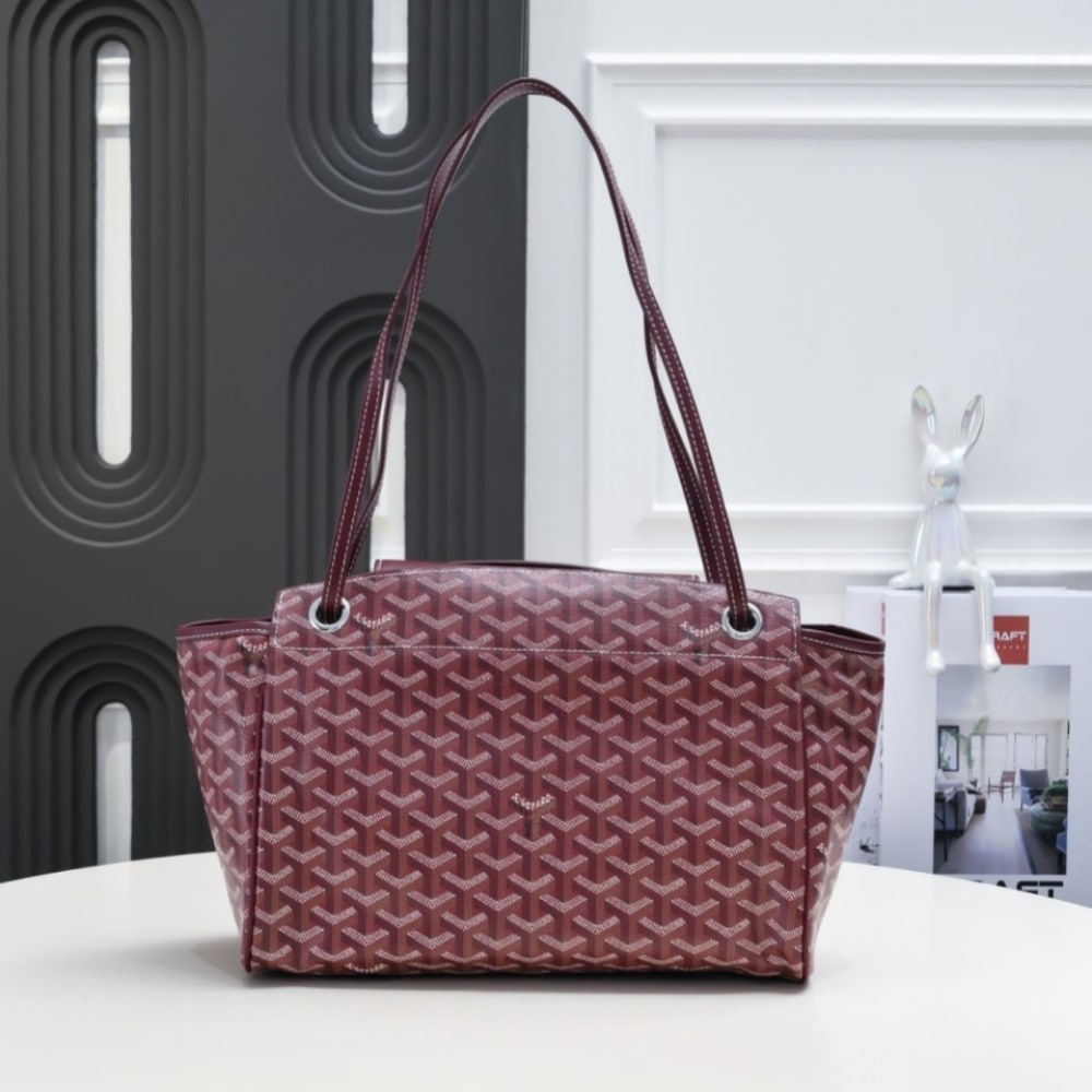 GOYARD ROUETTE SOUPLE BAG BURGUNDY 31CM