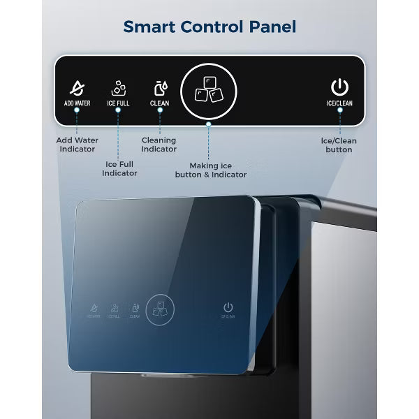🔥clearance sale🔥Countertop Nugget Ice Maker with One-Touch Dispensing – 33lbs/Day Production