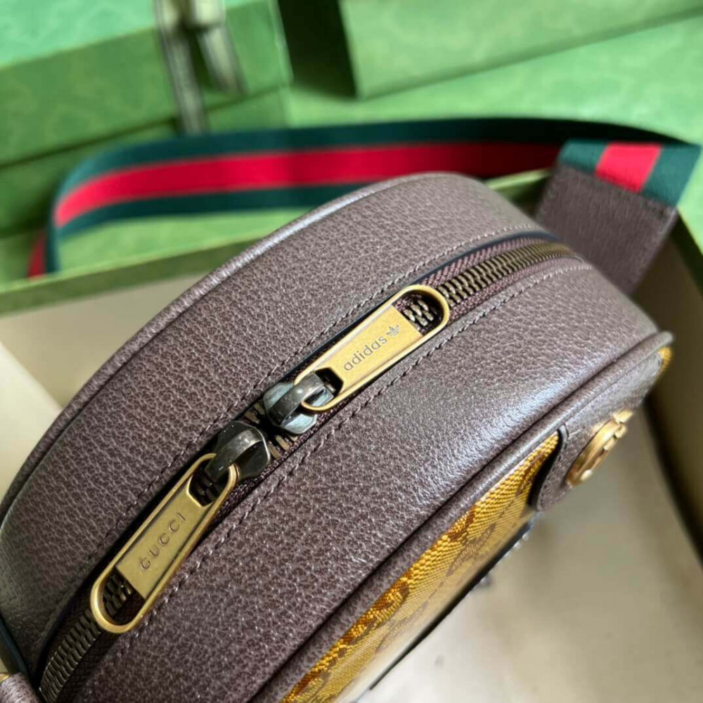 adidas x Gucci Ophidia Small Shoulder Bag in GG Crystal Canvas