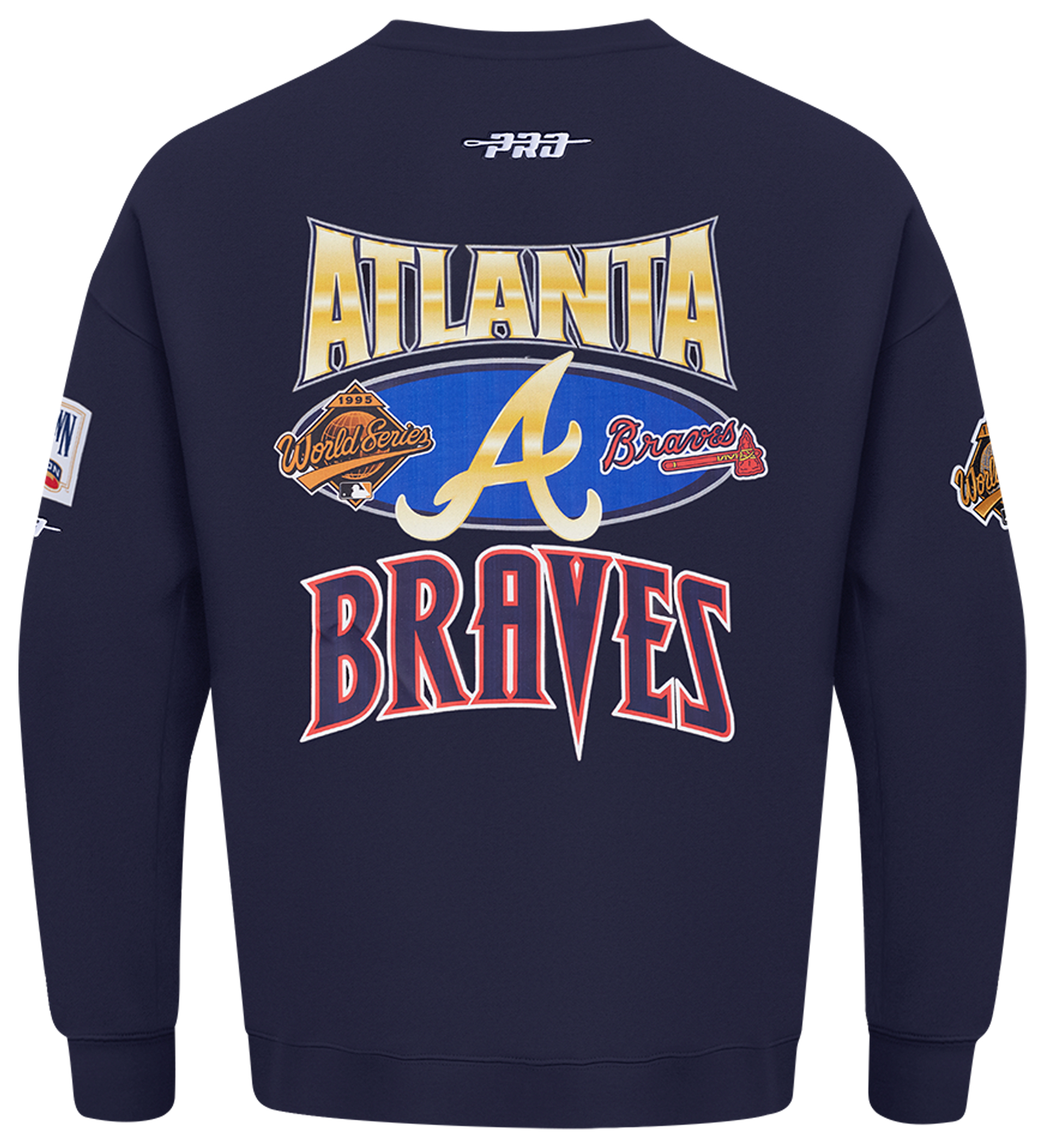 Pro Standard Braves Champs Drop Shoulder Crew