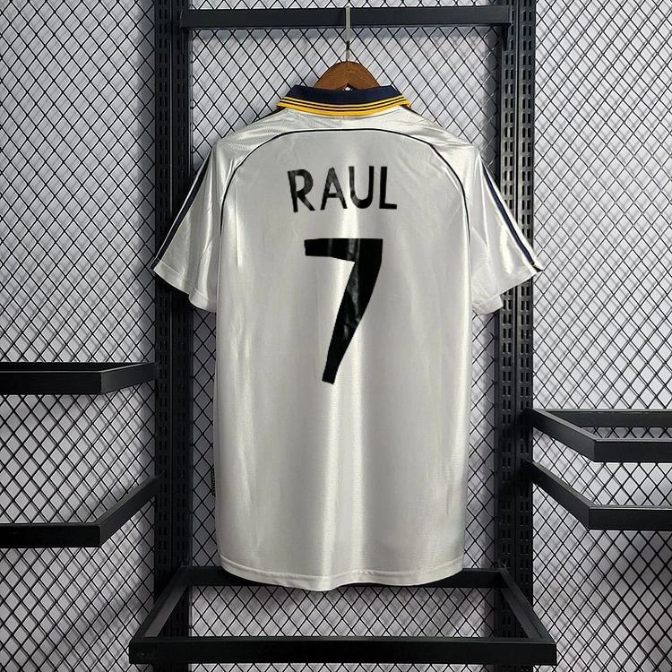Retro 1998-00 Real Madrid home raul Football jersey retro