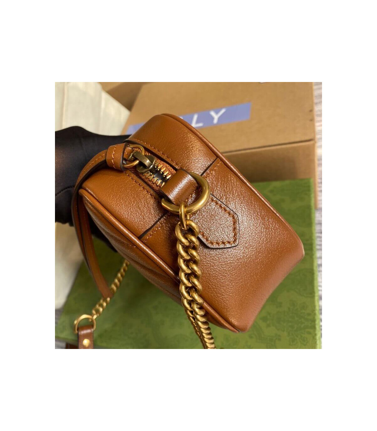 Gucci GG Marmont Matelasse Mini Bag Brown