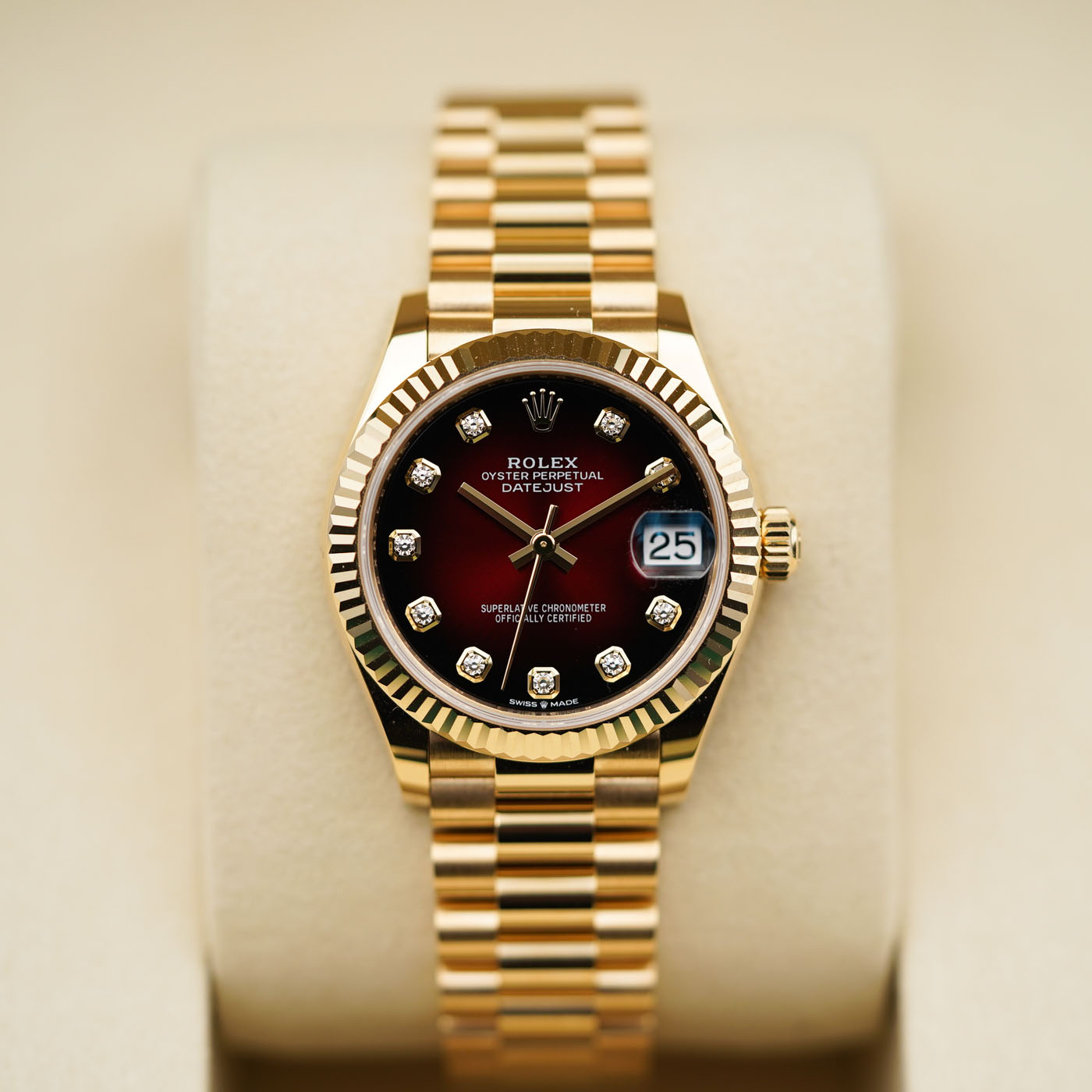 [Superclone] Rolex Datejust 31mm Red Ombré Dial President 278278