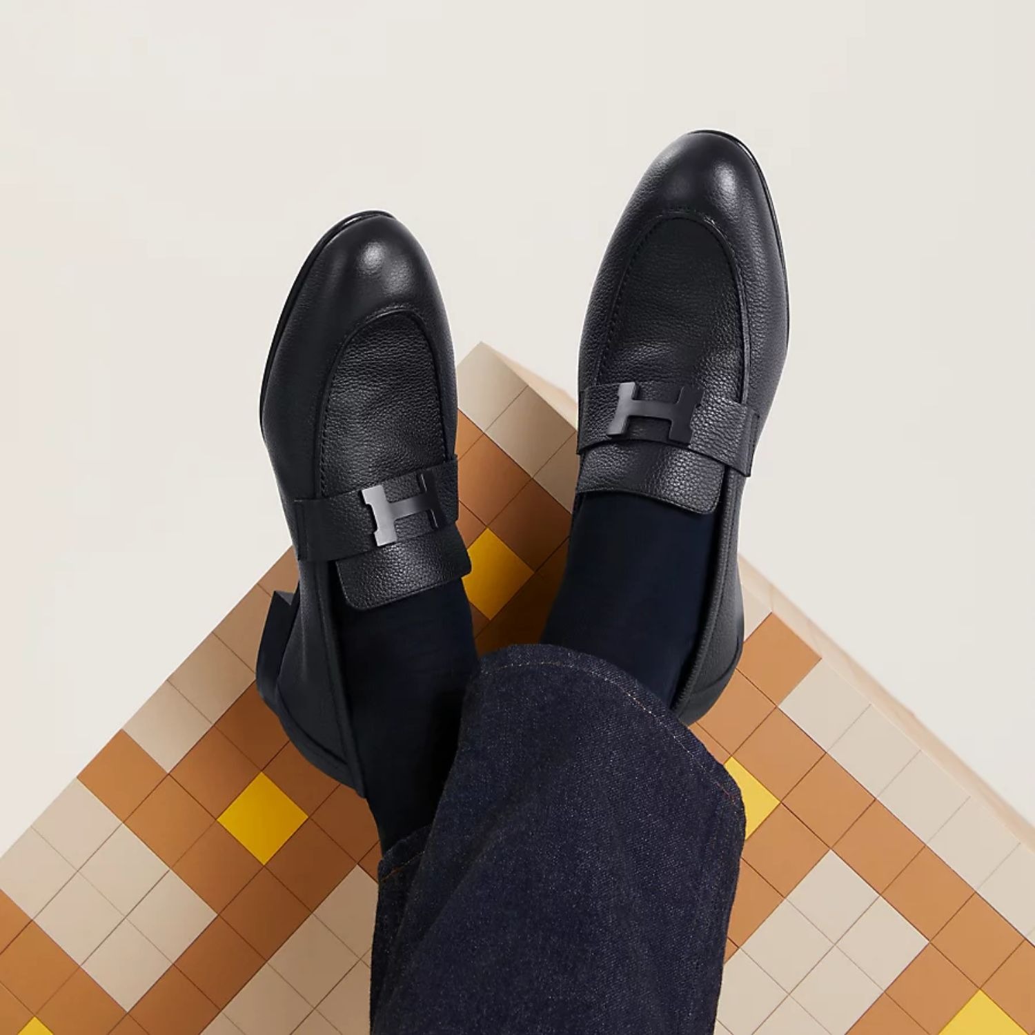 HERMES PARIS LOAFER NOIR