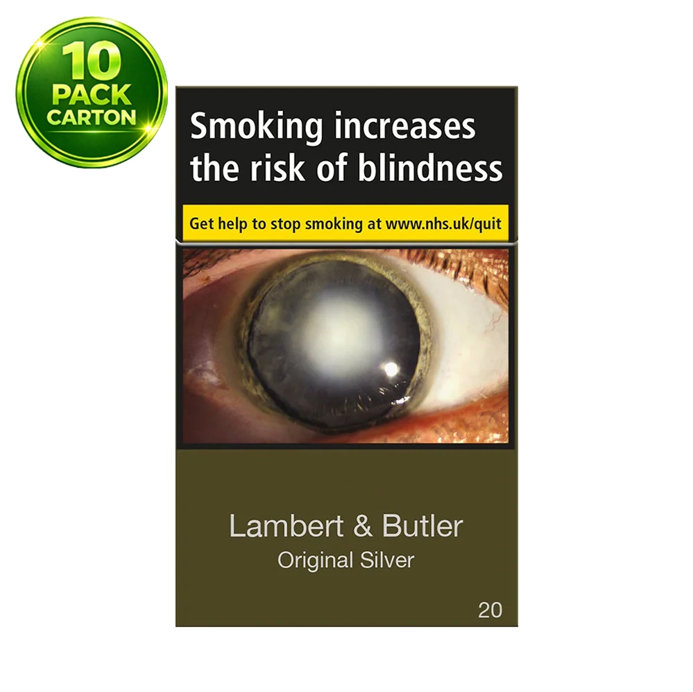 Lambert & Butler Original Silver 20s Cigarettes x 10 Packs /1 Carton