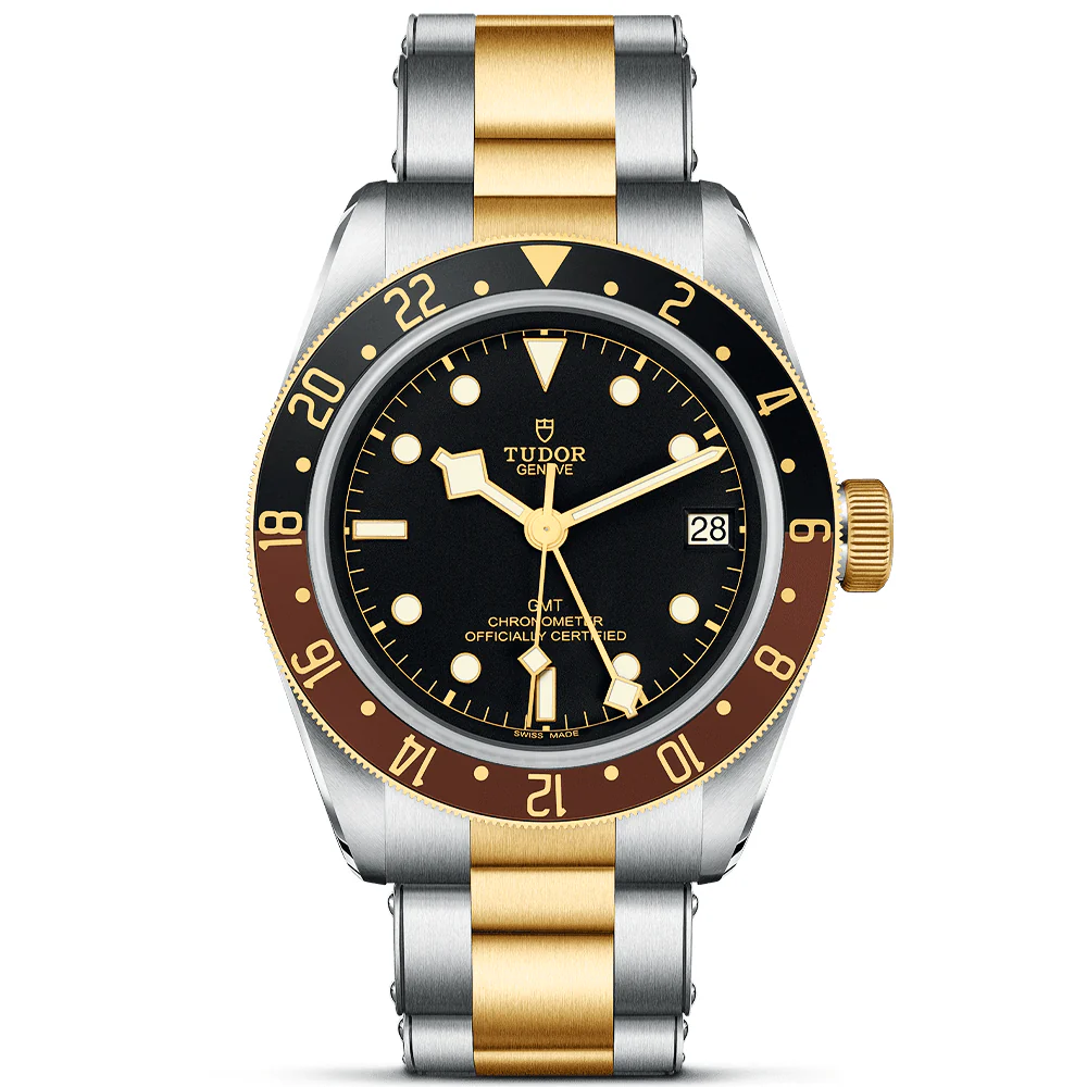 TUDOR Black Bay GMT S&G Steel and 18ct Yellow Gold 41mm Bracelet Watch M79833MN-0001