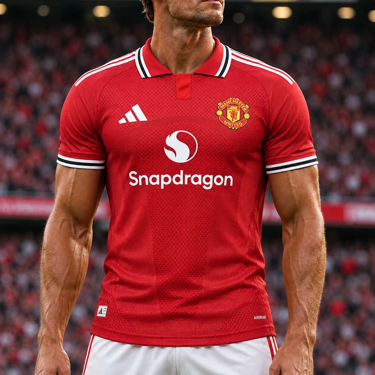 2026/27 Premier League Manchester United Team Home Football Jersey Player Version - JerseyFun