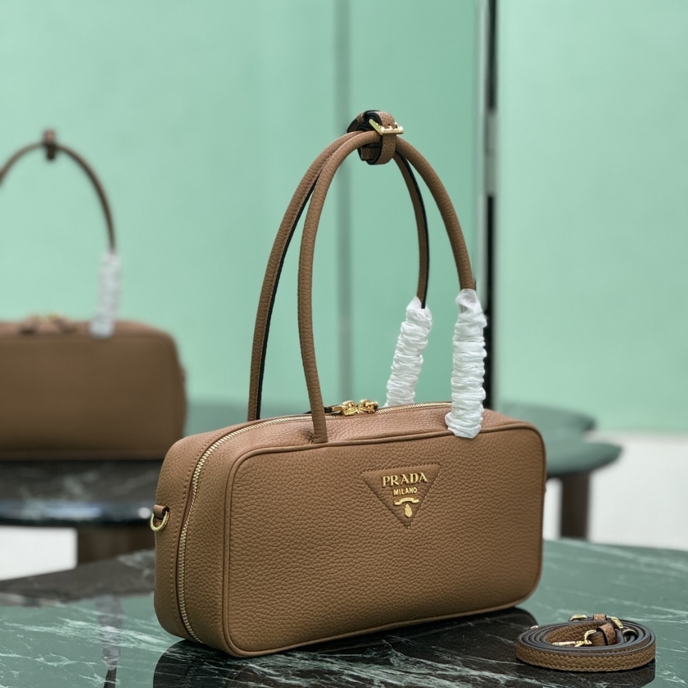 Prada Medium Top Handle Bag Caramel 29Cm